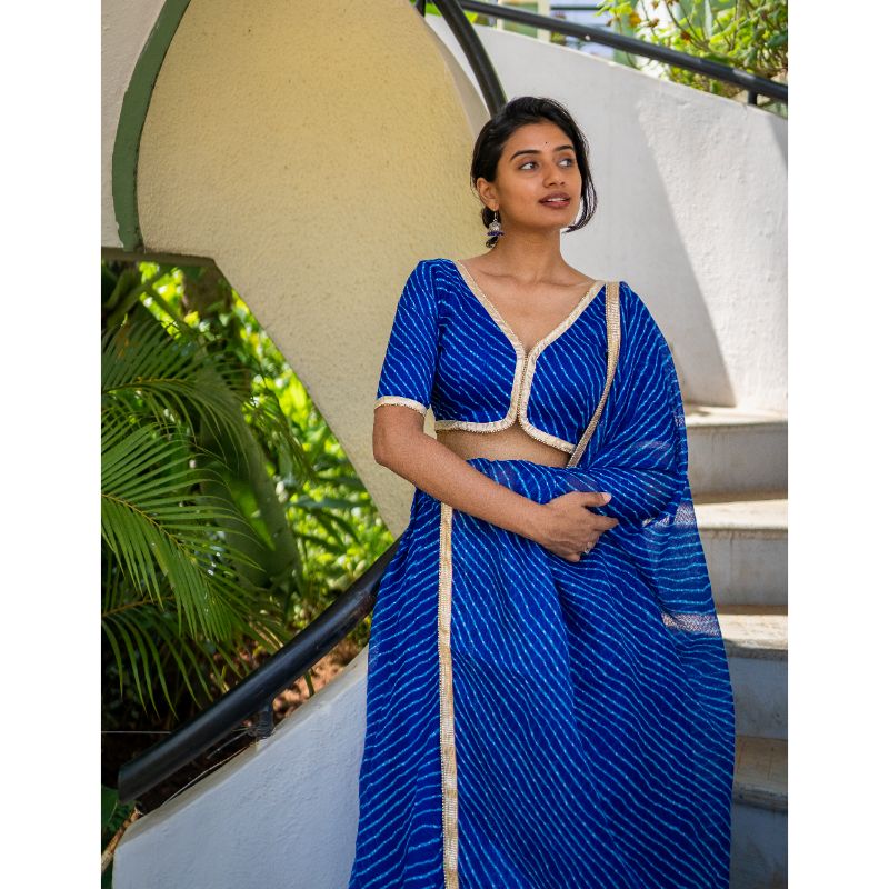 Buy Beautiful Blue Mirror Work Rajwadi Silk Traditional Lehenga Choli -  Zeel Clothing